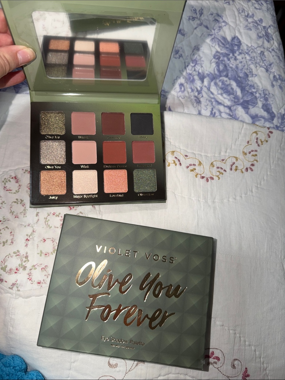 Violet Voss Olive You Forever Eyeshadow Palette — Green, Pink & Brown Tones